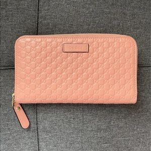 Gucci Pink Leather Micro Guccissima